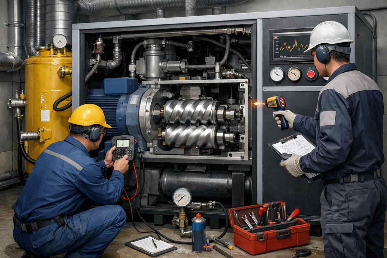 screw air compressor current fluctuation causes content 1