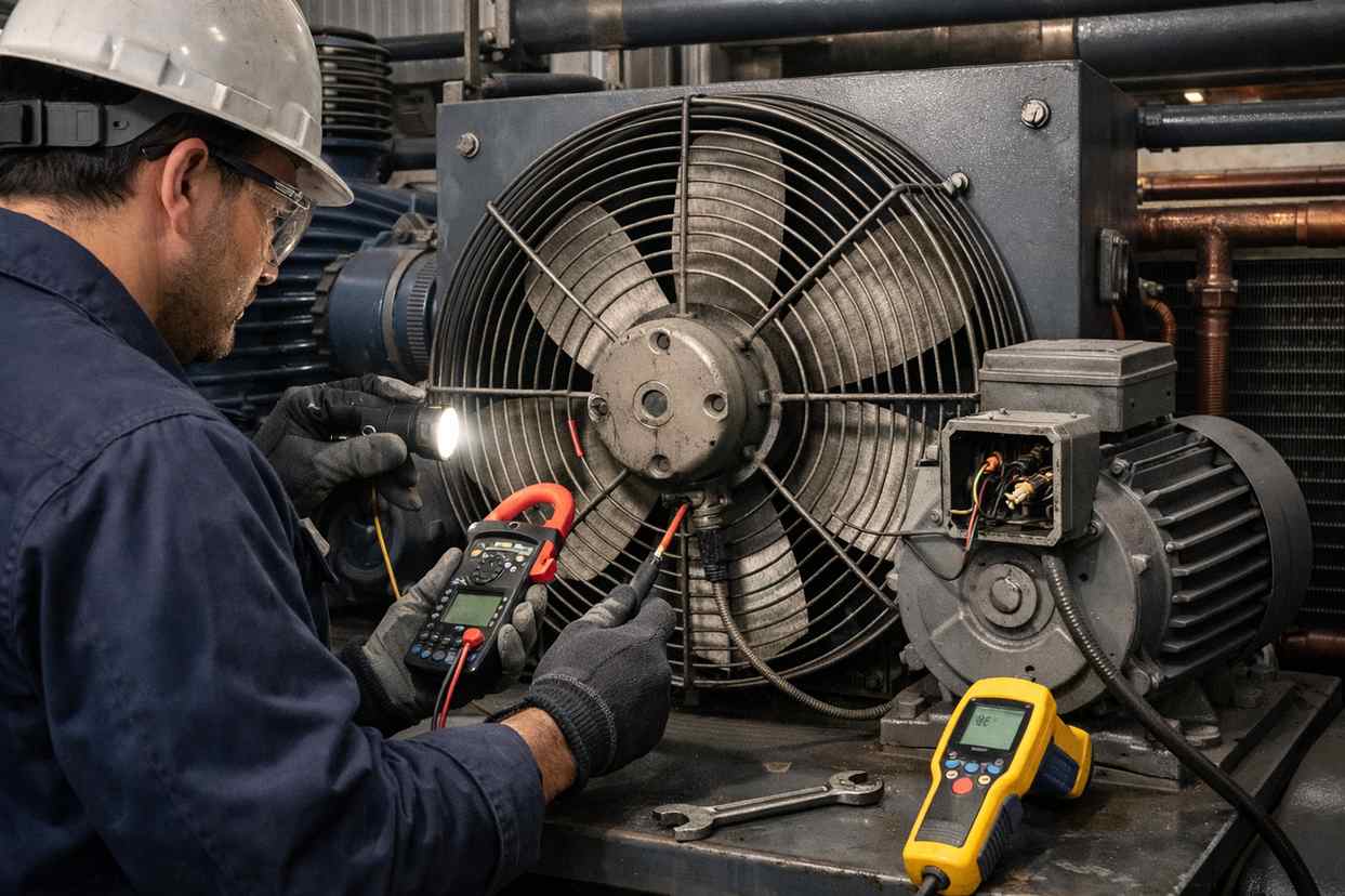 air compressor cooling fan overload fault analysis content 1