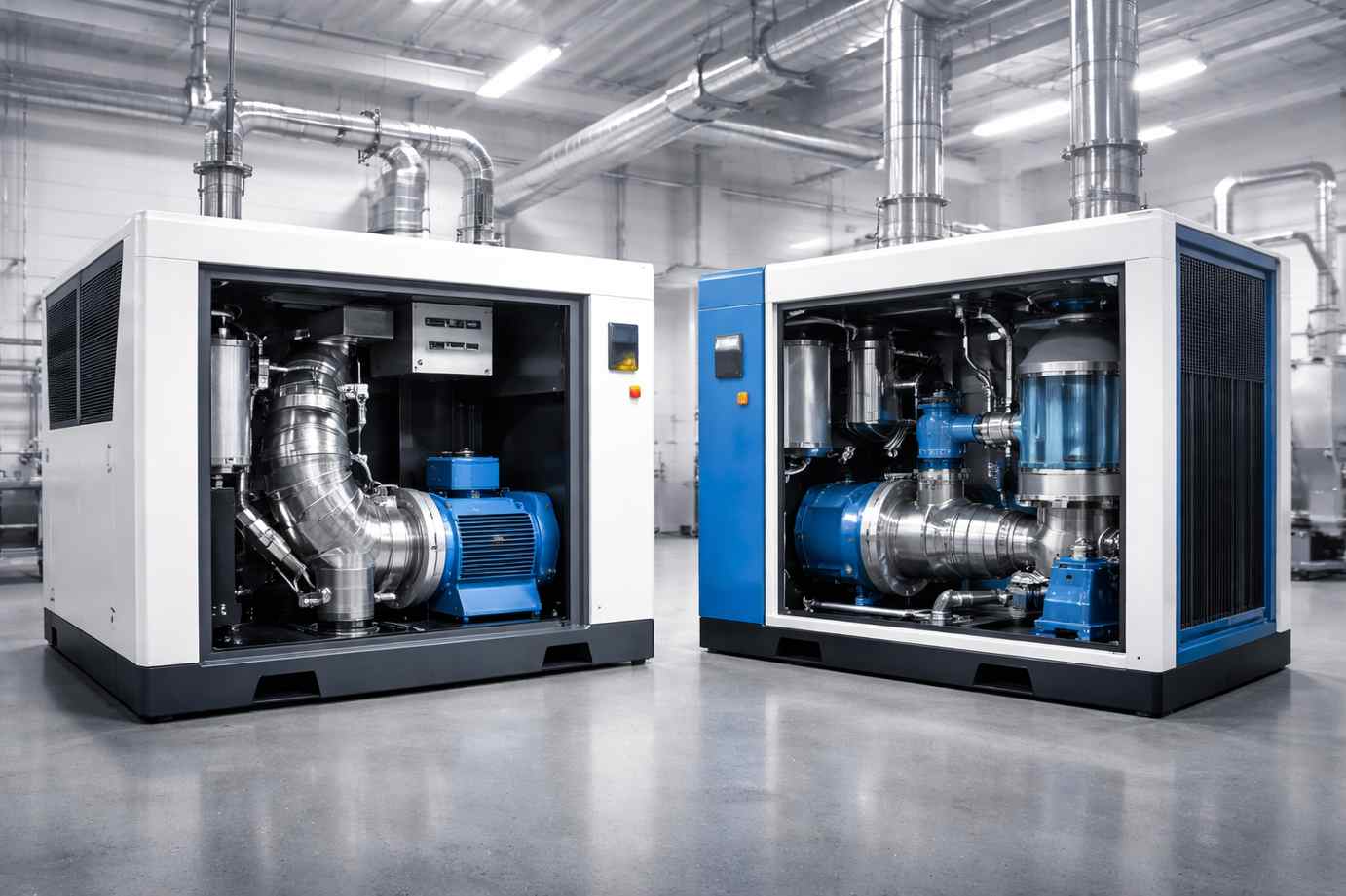 Oil-Free vs Water-Lubricated Screw Compressors
