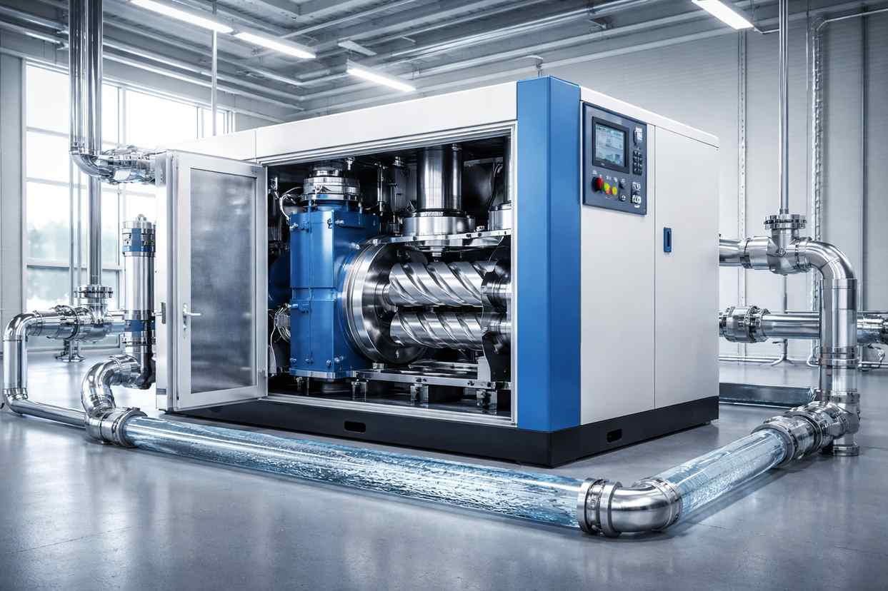 Water-Lubricated Screw Compressor Principles